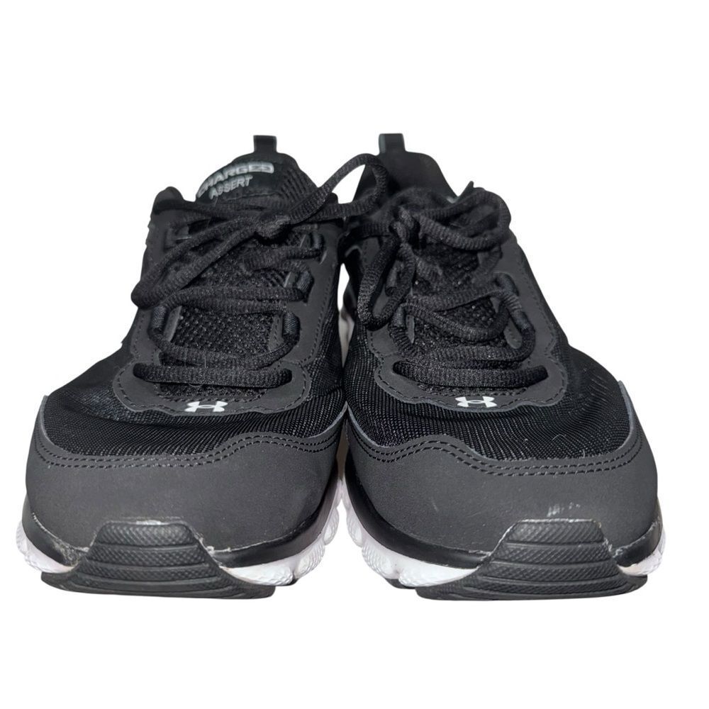 Men’s Under Armour Black & White Charged Assert Low-Top Sneakers size 12 - Picture 2 of 9
